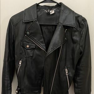 H&M Faux Leather Biker Jacket